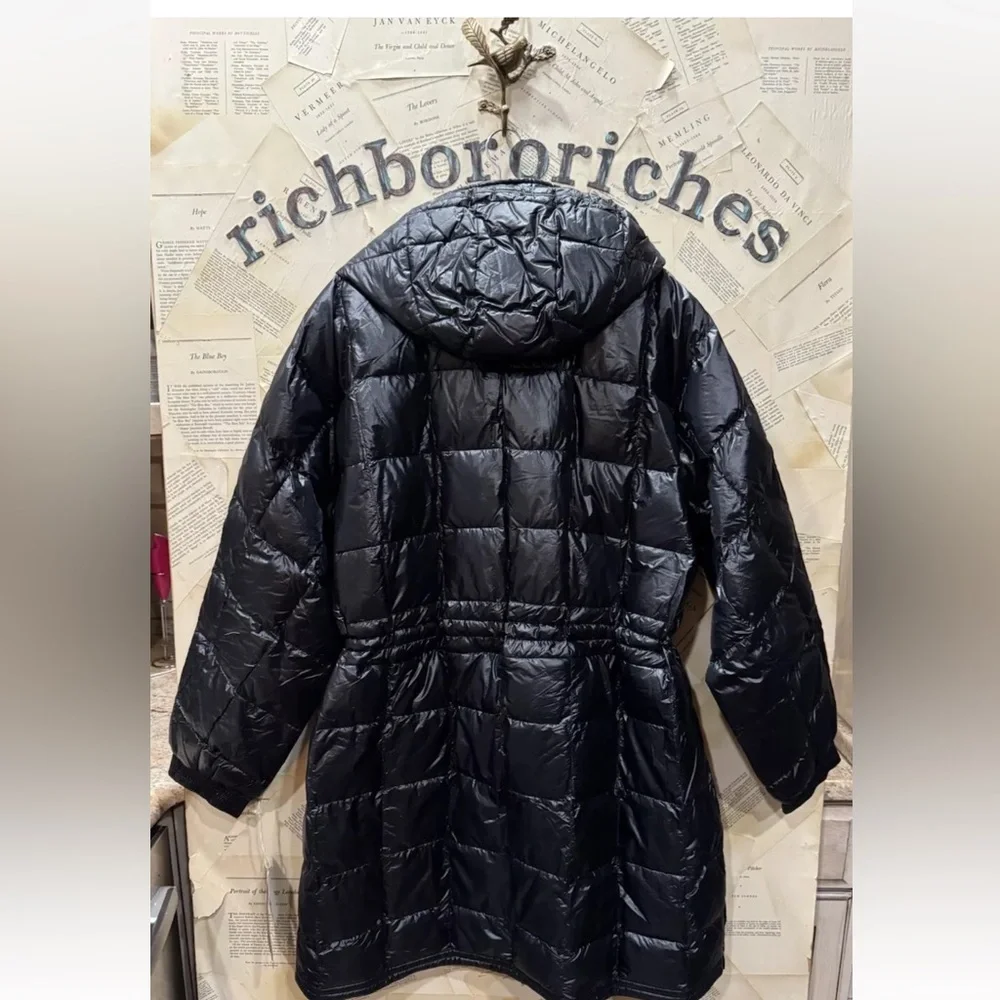 Free People Movement Patricia Packable Poncho Puffer Hooded Zip Fleece Collar - Picture 7 of 7